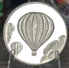 FINE SILVER ART ROUND - .999 ONE OUNCE - HOT AIR BALLOON