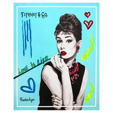 Nastya Rovenskaya- Mixed Media on Canvas "Audrey"