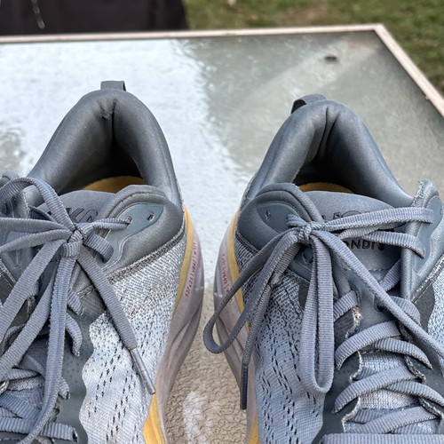 HOKA ONE ONE Bondi 8 Mens Running Shoe Goblin Blue/Mountain Spring - Size 12 2E - Picture 8 of 24
