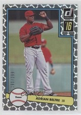 2016 Panini Donruss 1982 Design Holometric /299 Adrian Beltre #D82-32 HOF 04br