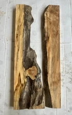 R17 Maple Burl Live Edge Slab 22x12x1 Curly Birds Eye DIY Epoxy River Table 12mc