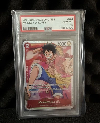 ONE PIECE ROMANCE DAWN OP01-024 MONKEY D. LUFFY PSA 10 GEM MINT
