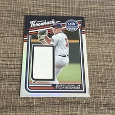 2026 Panini Stars & Stripes Prizm #TN Tyson Neighbors Silver Prizm Relic