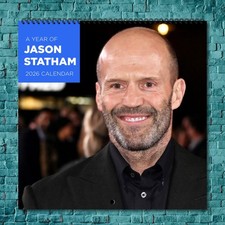 Jason Statham 2026 Wall Calendar, 12-Month Celebrity Photo Calendar