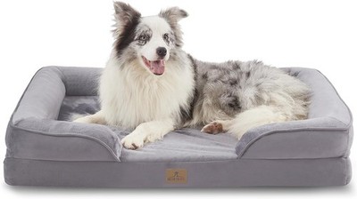 Bedfolks Orthopedic Dog Bed, Big Waterproof Dog Sofa Bed for Large Dogs, Egg ...