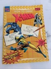 How To Draw X-MEN 1997 Walter Foster Marvel Comics Vintage 4 Grid Sheets RARE