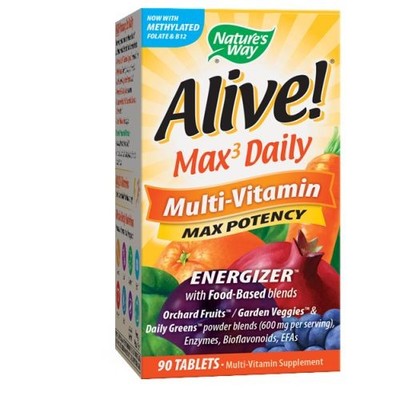 Alive! Max3 Potency Adult Complete Multivitamin 90 Tabs