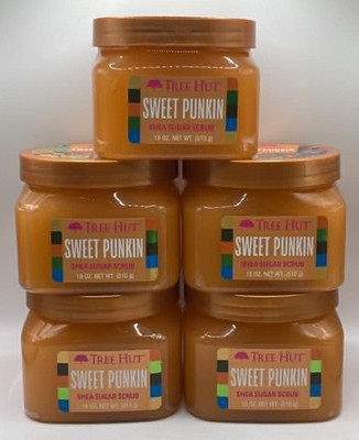 5PK Tree Hut Sweet Punkin Shea Sugar Scrub ~ 18 OZ Each ~ FAST SHIP ~ NEW