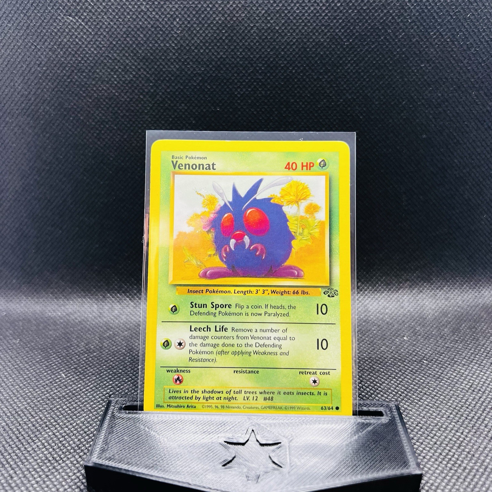 Pokemon Venonat Common Jungle 63/64 NM