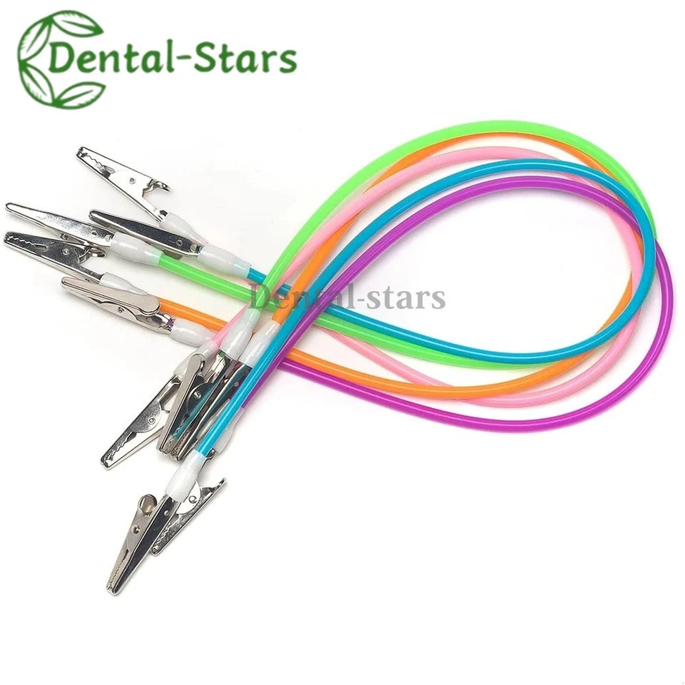 Clip de baberos de silicona dental de 5/100 piezas flexible para servilletas para pacientes clip para bufanda Foto 4 de 4