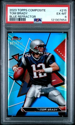 2023 Topps Composite Tom Brady Blue Refractor /199 PSA 6