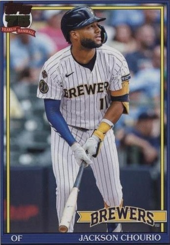 2026 Topps Series 1 Jackson Chourio 1991 Relic Card Orange /25 | eBay