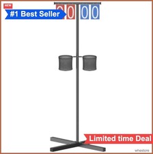Cornhole Score Keeper with Drink Holder Portable Metal Outdoor Game Scoreboard