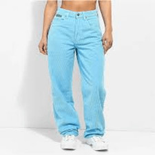 EMPYRE Women  s Light Blue Corduroy Tori Skate Pants Size 0
