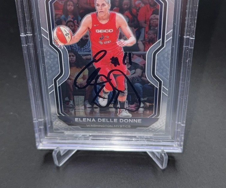 Elena Delle Donne Panini Prizm WNBA Mystics HOF Autographed Beckett Card COA - Image 4 of 4