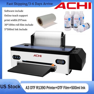 DTF A3 1390 Printer Film Cutter Direct to Trasnfer Film T-shirt Print &500ml ink