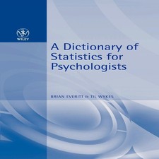 Image of Dictionary of Statistics for Psychology Everitt Paperback John Wi