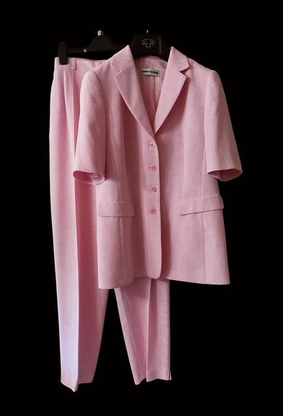 Women Gerry Weber Suit Pink Polyester 40 / L / 48