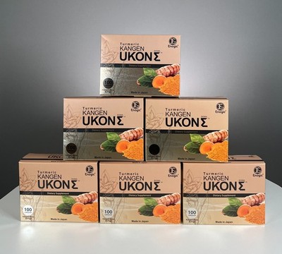 FIVE Boxes Enagic Kangen Ukon Turmeric New Sealed 100 Capsules/Box Exp 09/2028