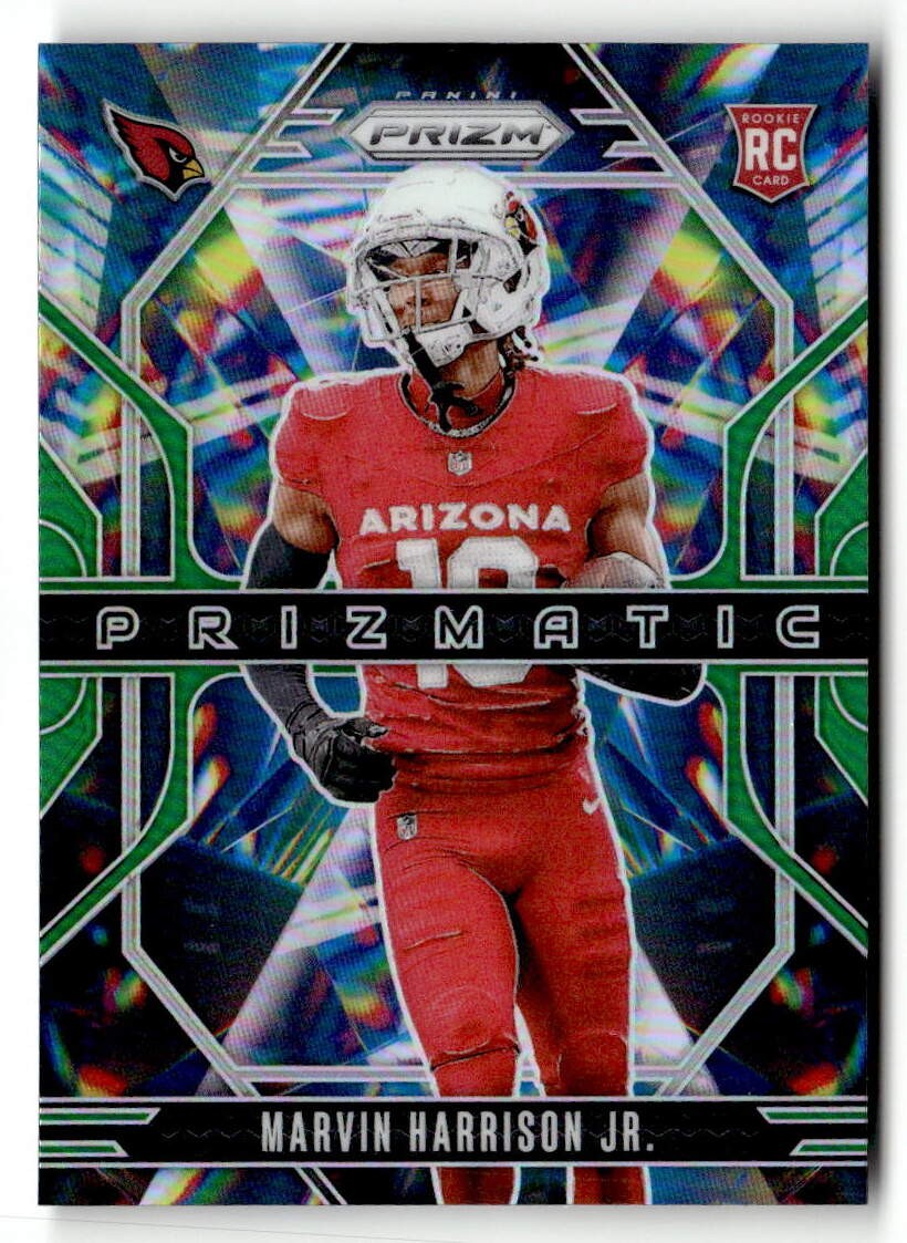 2024 Panini Prizm #12 Marvin Harrison Jr. Prizmatic Green Prizm
