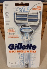 Gillette SkinGuard Men's 1 Razor & 1 Cartridge Sensitive Skin Fusion Handle