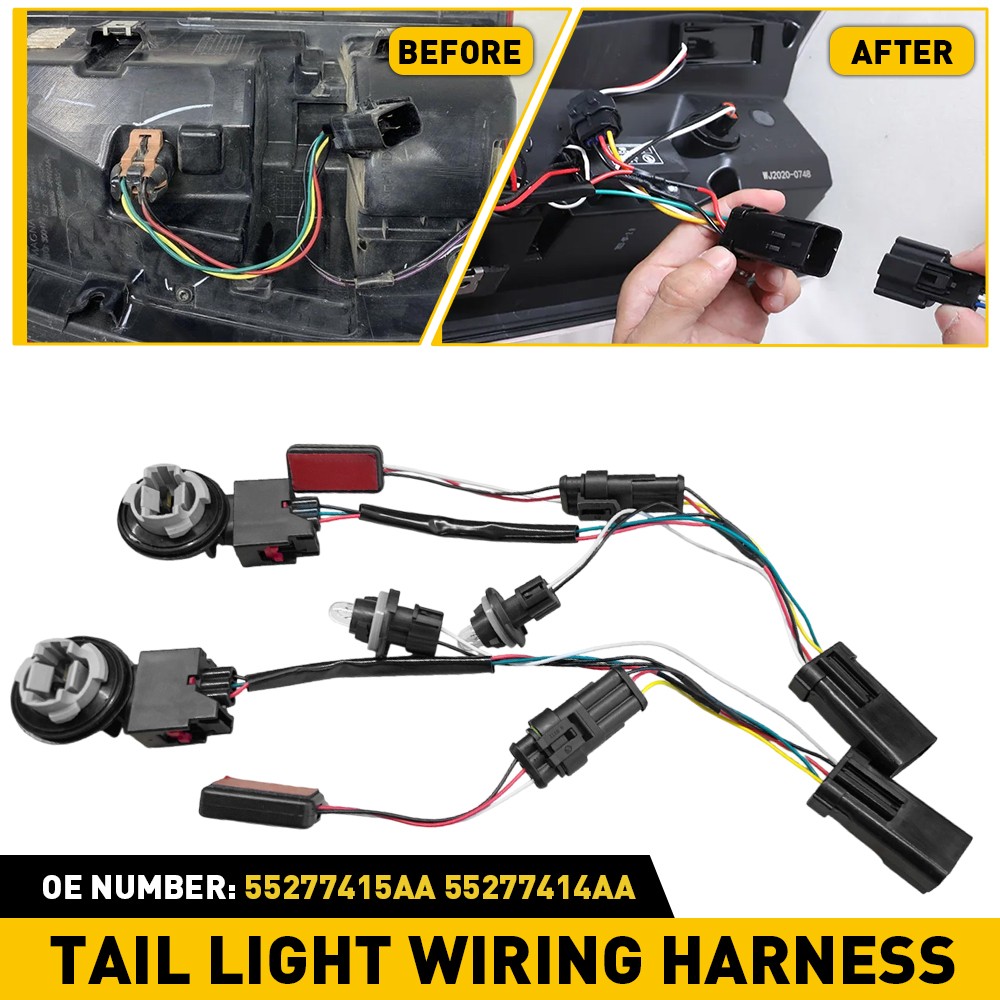 Taillight Conversion Wiring Harness For 2013-2022 RAM 1500 2500