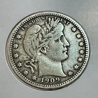1909-D Barber Quarter in fine/very fine