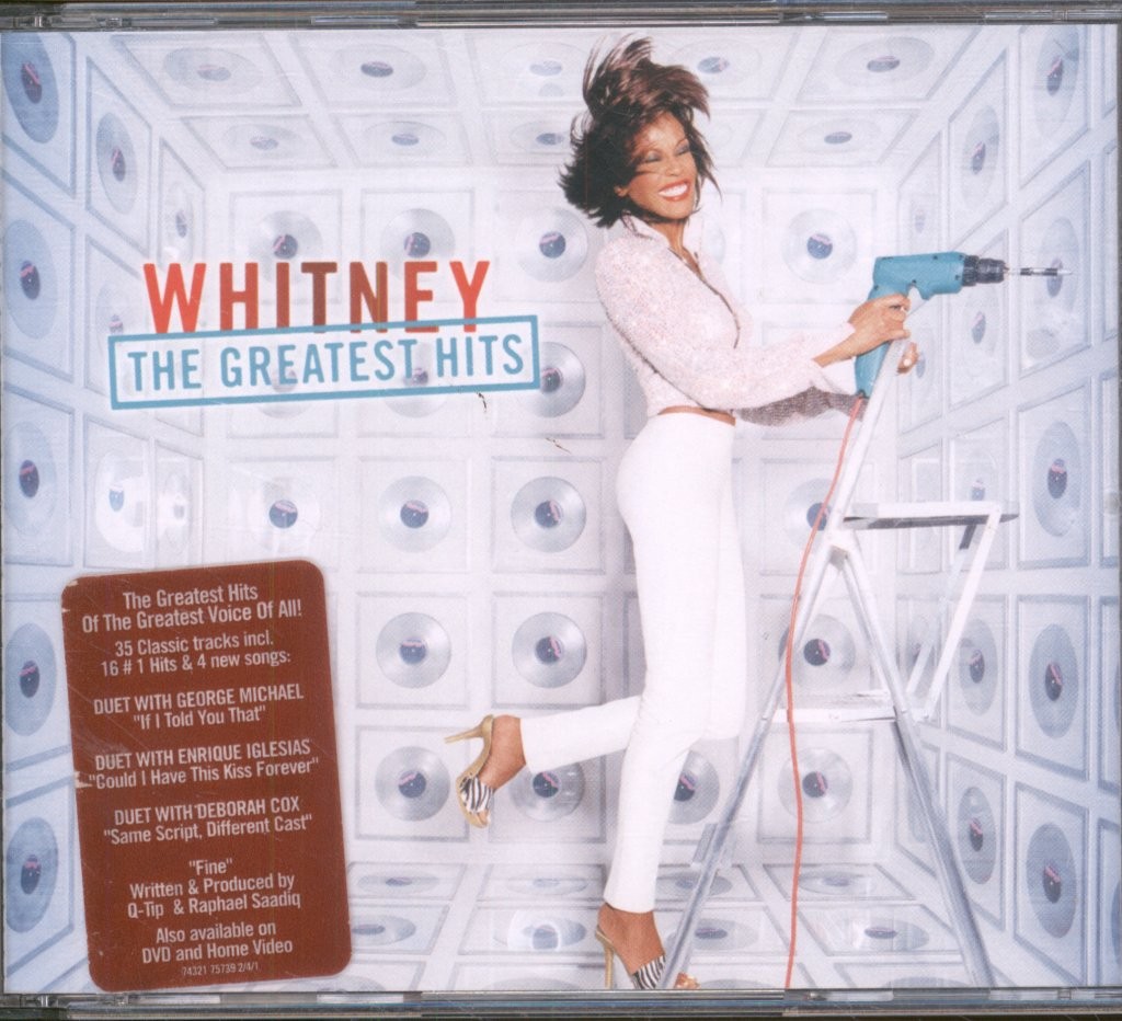 Whitney Houston Greatest Hits double CD Europe Arista 2000 with booklet in large