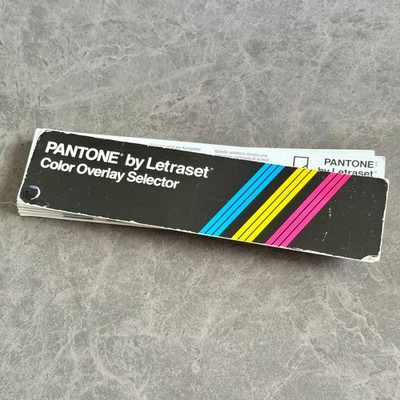 Pantone by Letraset Color Overlay Selector, Vintage Palette Swatch Book