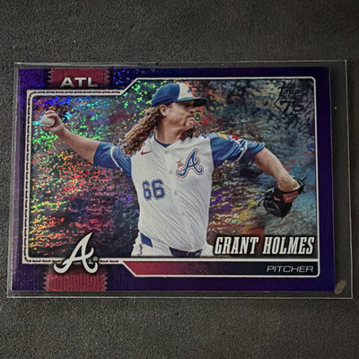 Topps Series 1 2026 Grant Holmes Parallel #182 Atlanta Braves 206/250