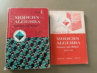 Modern Algebra Structure and Method (Teacher's) Dolciani w/ Solution Key (Good)