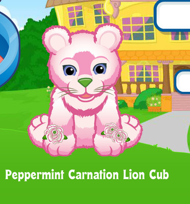 Webkinz Classic Peppermint Carnation Lion Cub ~2021 Limited Edition~ Rare Promo