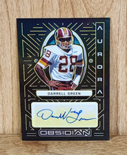 2022 Panini Obsidian Darrell Green Aurora Autograph # /10 Washington Redskins