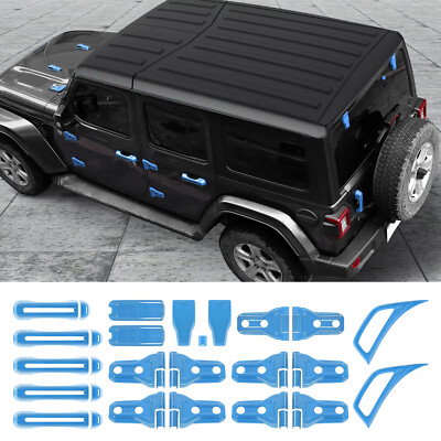 37pcs Full Set Exterior Decor Cover Trim Kit For Jeep Wrangler JL