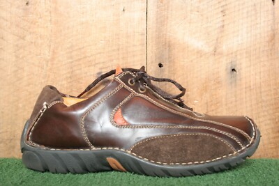 Y2K Vintage MEMPHIS ONE Brown Leather & Suede Fashion Sneakers EUR 45   US 12
