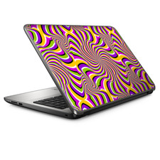Laptop Skin Wrap Universal for 13 inch - Psychedelic Swirls Motion