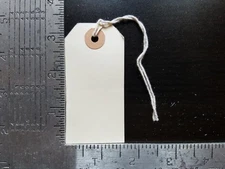 1000 MANILA INVENTORY SHIPPING HANG TAGS SIZE #2 WITH STRING 3 1/4" X 1 5/8"