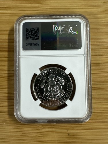 1970 S NGC PF66 SILVER PROOF KENNEDY HALF DOLLAR WHITE COIN JFK 50C PORTRAIT LBL - Picture 3 of 4