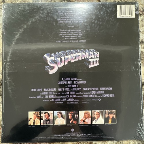 SUPERMAN 3 III Soundtrack 1983 LP Vinyl Record 1-23879 Richard Pryor NEW SEALED - Picture 2 of 4