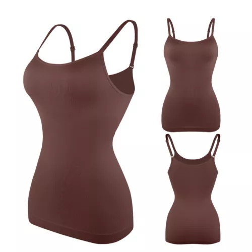 Firm Tummy Waist Control Body Shaper Slimming Cami Shapewear Seamless Vest Top - Picture 40 of 41