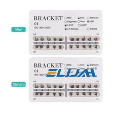 Dental Orthodontic Brackets Braces Roth/MBT Standard/Mini 018/022 Hooks 3-4-5