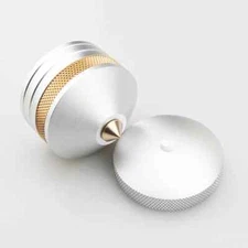 4Sets Aluminum Speaker Shock Spike Adjustable Stand Feet Isolation Pads 39X33mm