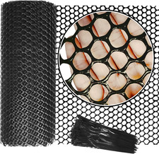 Upgraded 15.7IN X 33FT ABS Plastic Chicken Wire Fence Mesh, Poultry Fencing, Hex 1.27 per foot