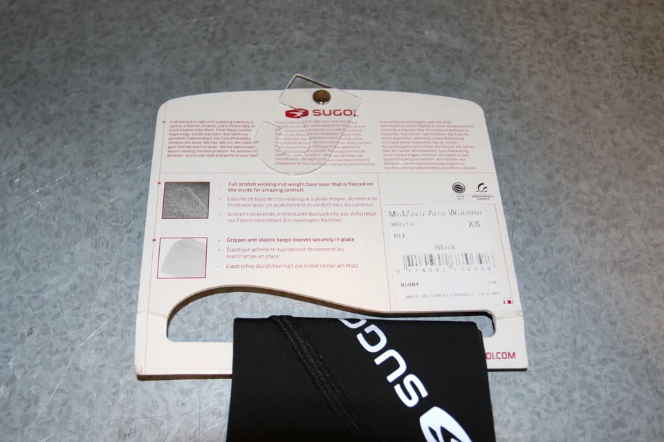 Calentador de brazo Sugoi Midzero XS nuevo en caja Foto 2 de 2