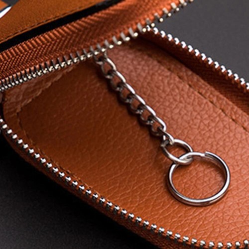 Pouch Purse Wallets Keys Organizer Leather Key Holder Car Keychain Covers - Picture 5 of 12