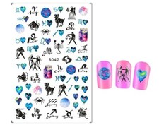 Nail Art Stickers  ASTROLOGY ZODIAC SIGNS B042 REALLY LOVELY