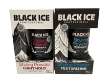 Black Ice Professional Styling Powder Light Hold  Texturizing Matte Effect 30g