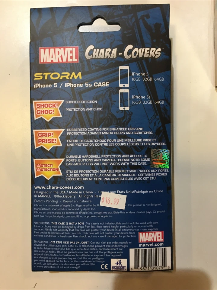 iPhone 5/5s Storm X-Men Chara-Cover Protective Case Marvel Comics New - Image 2 of 4