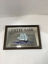 Cutty Sark Blended Scots Whiskey Pub Mirror Advertising Sign 13.25" x 9.25"