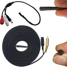 CCTV Camera Audio Microphone DVR Sound Monitor Recording Input All In One Cable